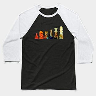 Chess pieces watercolor Baseball T-Shirt